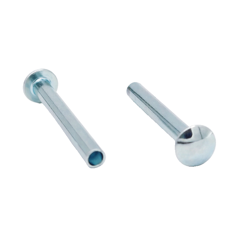 1 blue zinc pan head semi tubular rivets