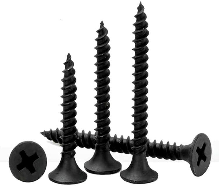 2.2 black phosphated phillips countersunk drywall screws for gypsum board wood partition