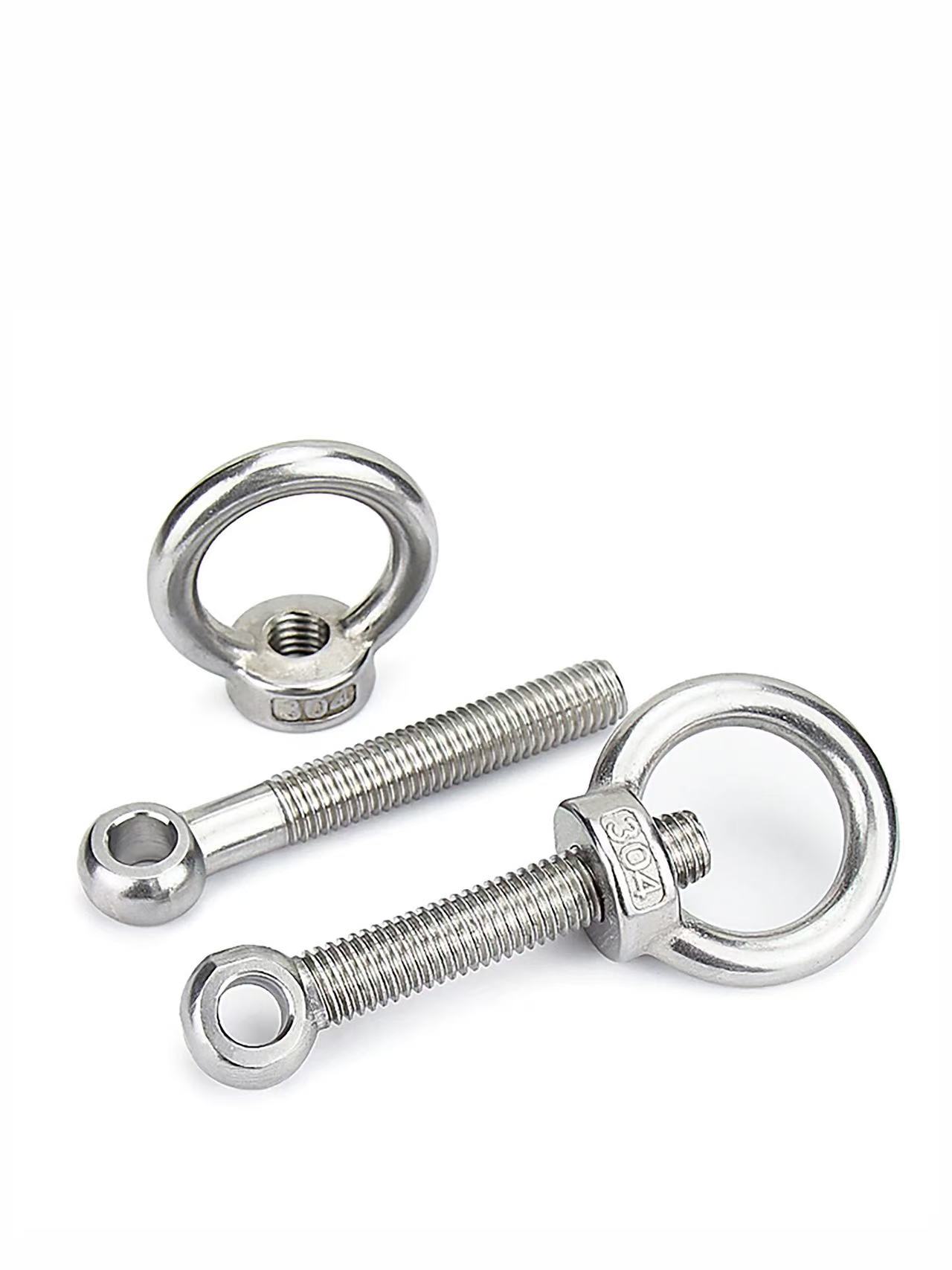 3 304ss eye bolts and nut