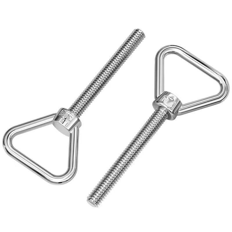 3 stainless steel triangular eye bolts delta ring lifting screw for light hoisting