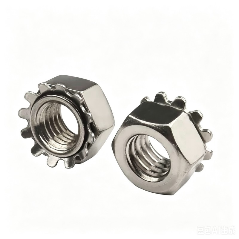 6 exteral k lock hex ground nut