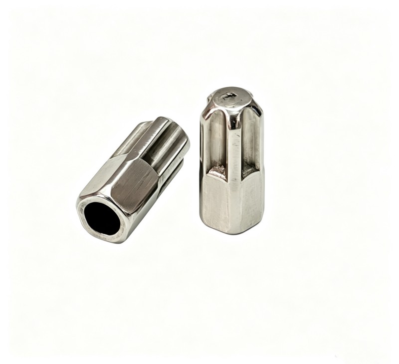 6 stainless steel hollow hex coupling nut long threaded connecting spacer (2)