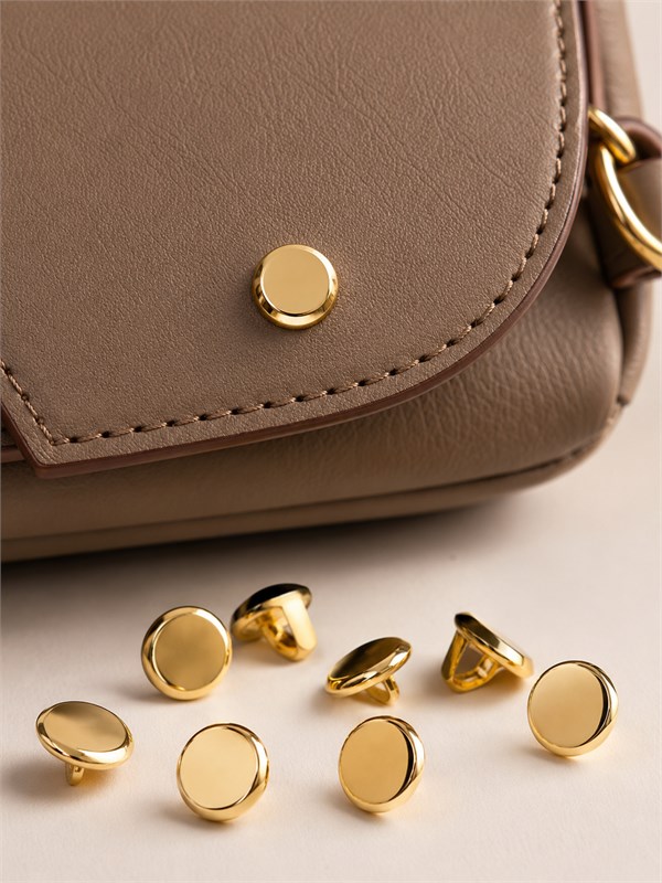 bag hardware fastener gold rivet buttons