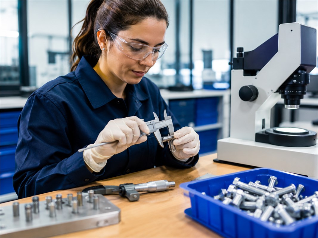 precision measurement fastener quality check