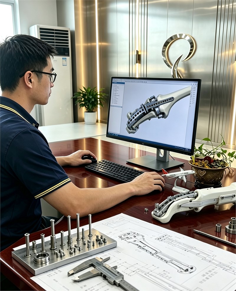 custom fastener cad design on computer